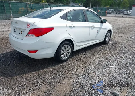 2016 Hyundai Accent Se z USA, uszkodzony, nr VIN KMHCT4AE0GU079769